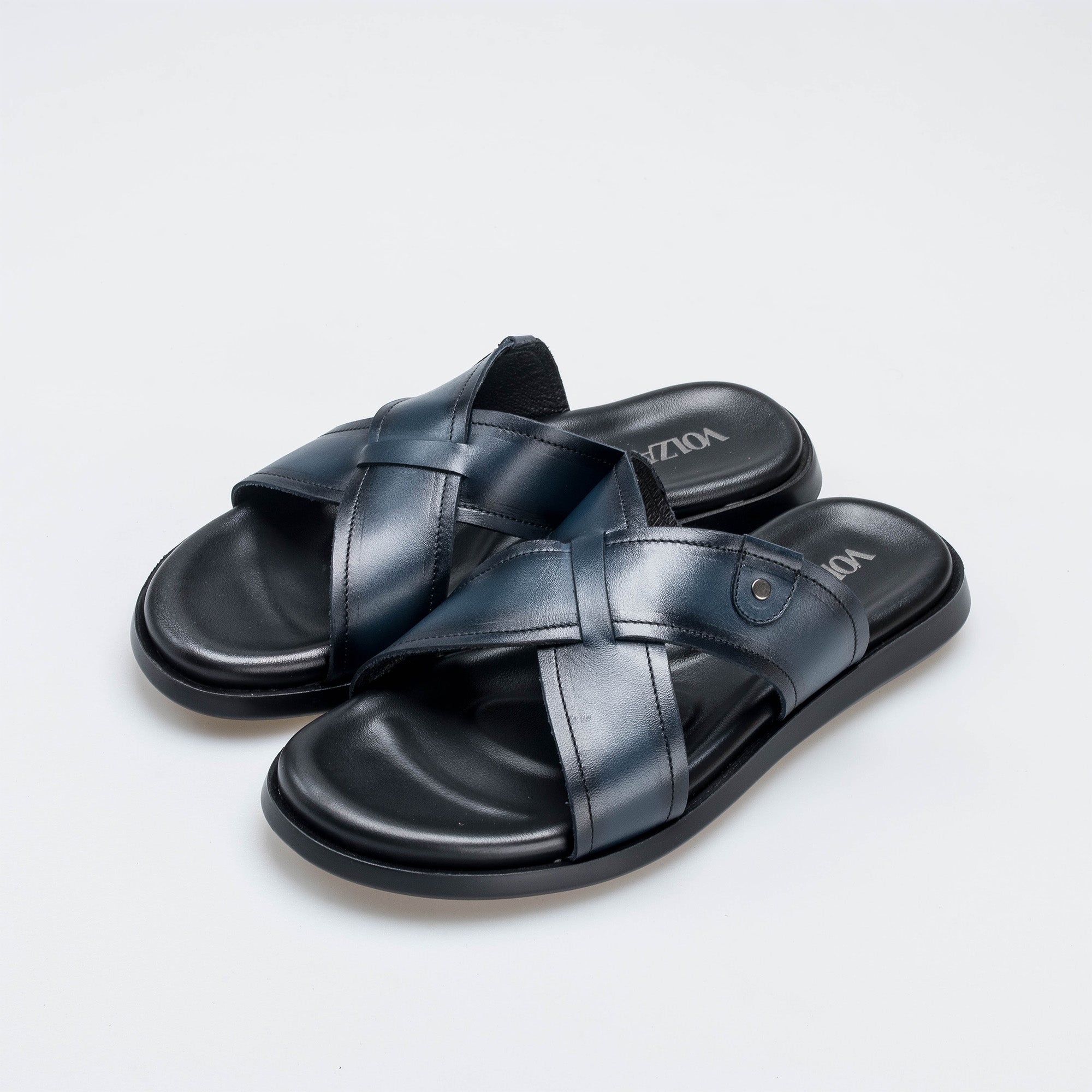 Volzak 5411 Sandale en cuir Bleu