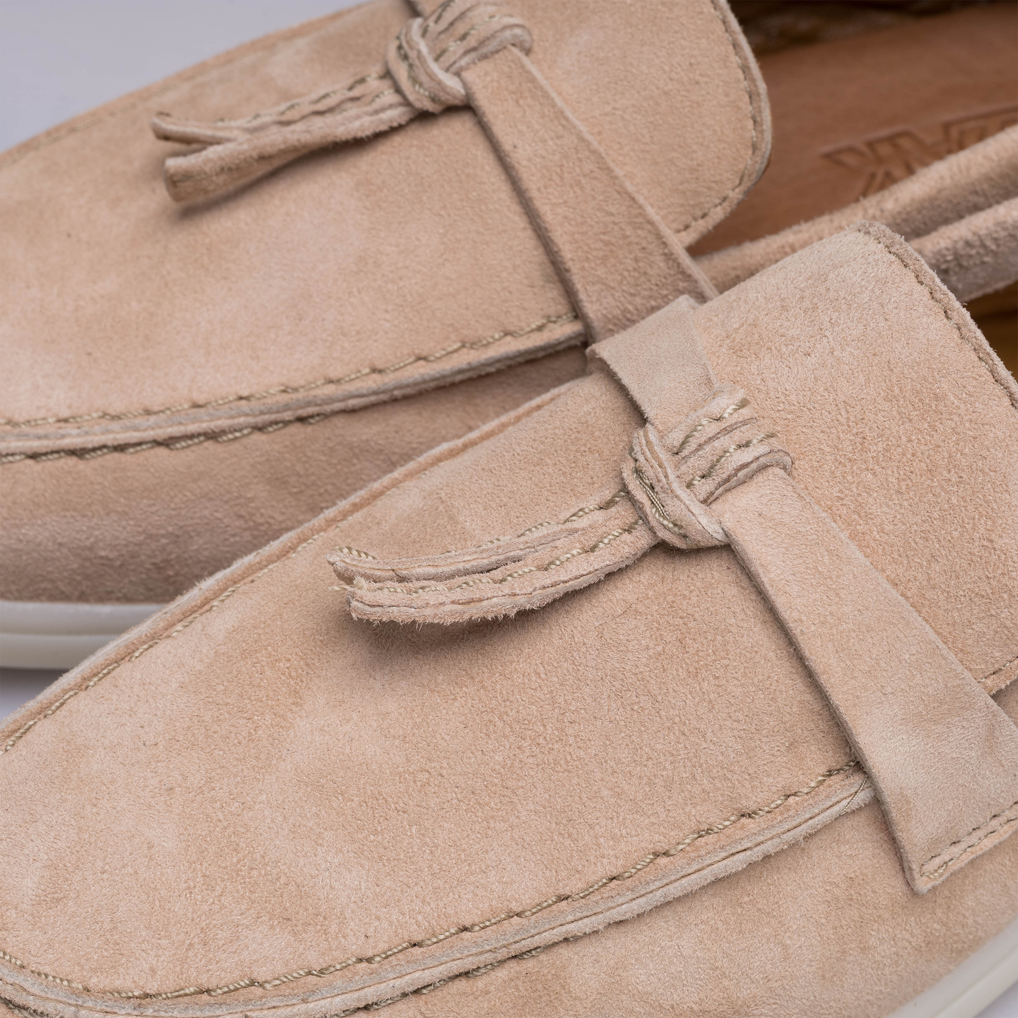 Volzak 1007 mocassin en daim Beige