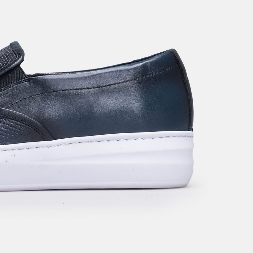 Volzak 5417 basket en cuir Bleu