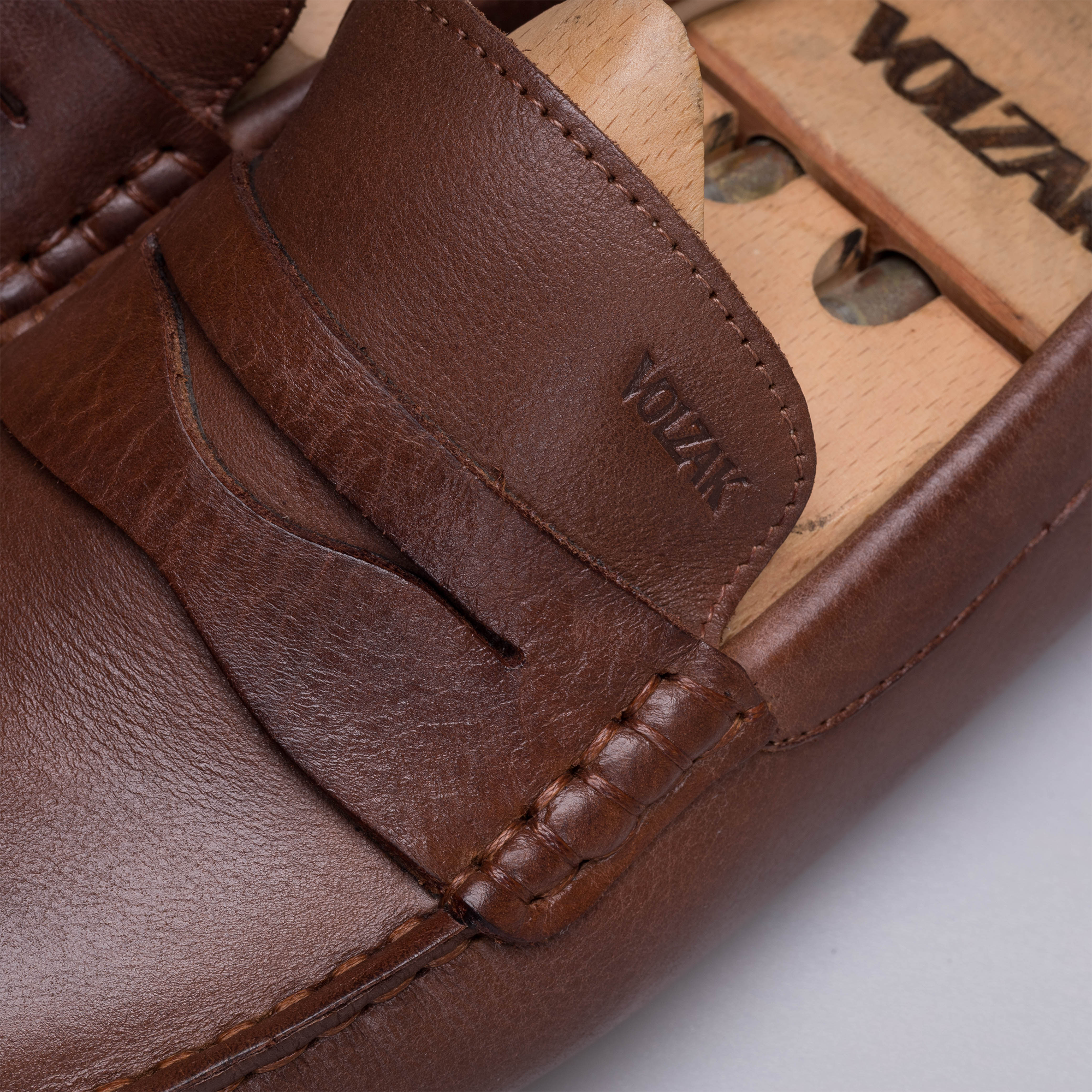 Volzak 2000 Mocassin en cuir Camel