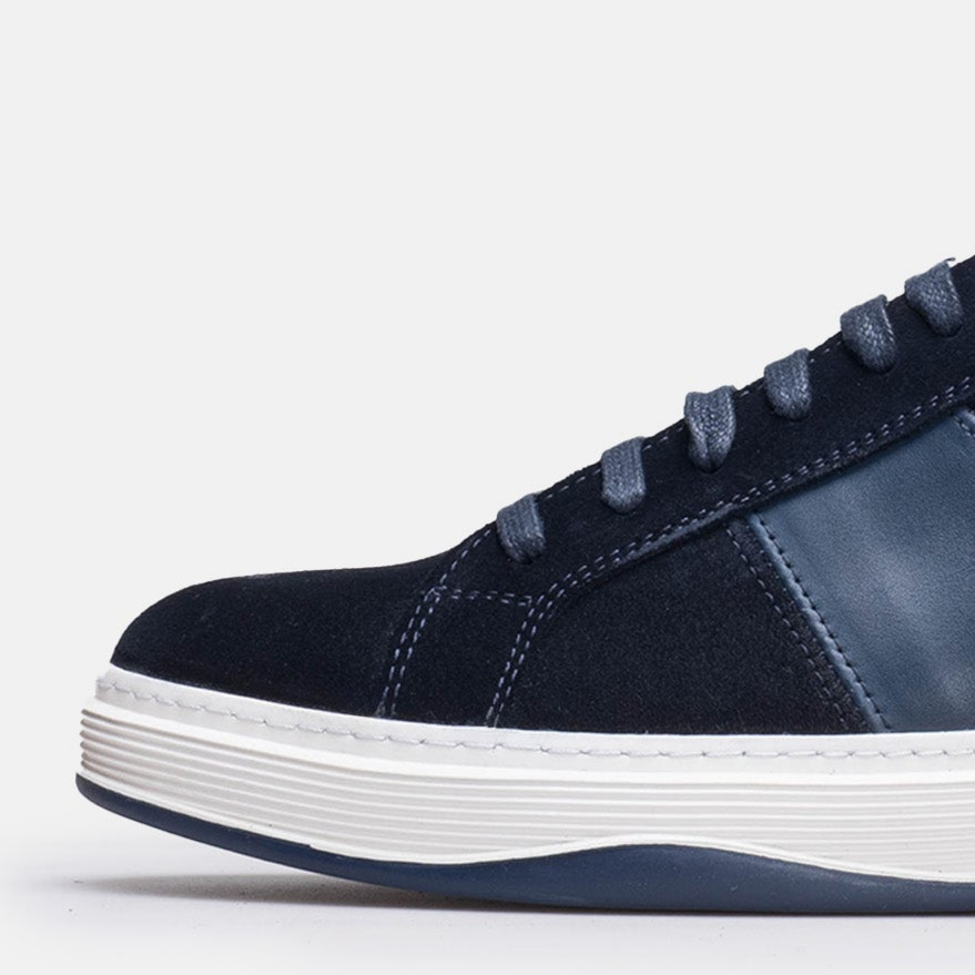 Volzak 7003 basket en daim Bleu