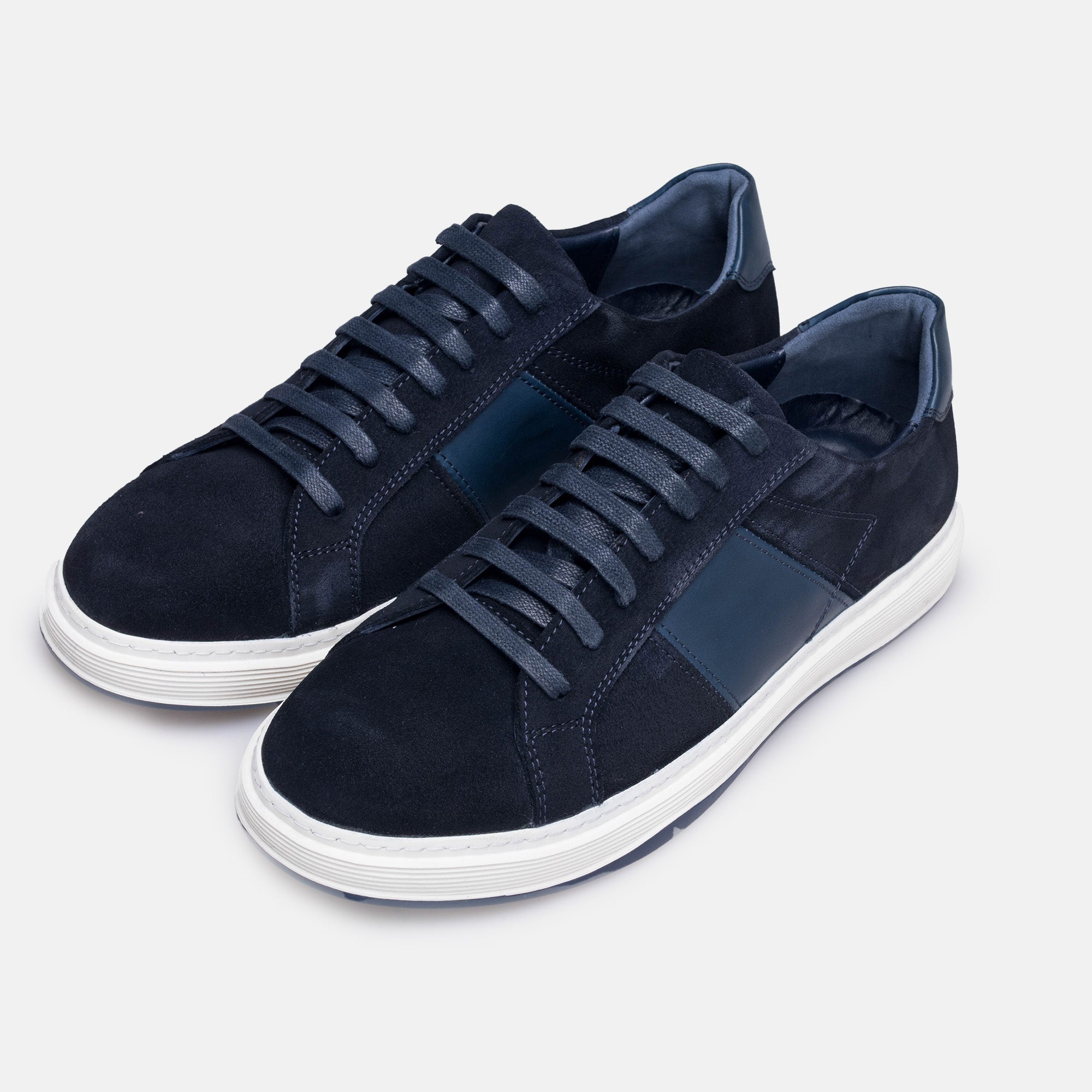 Volzak 7003 basket en daim Bleu