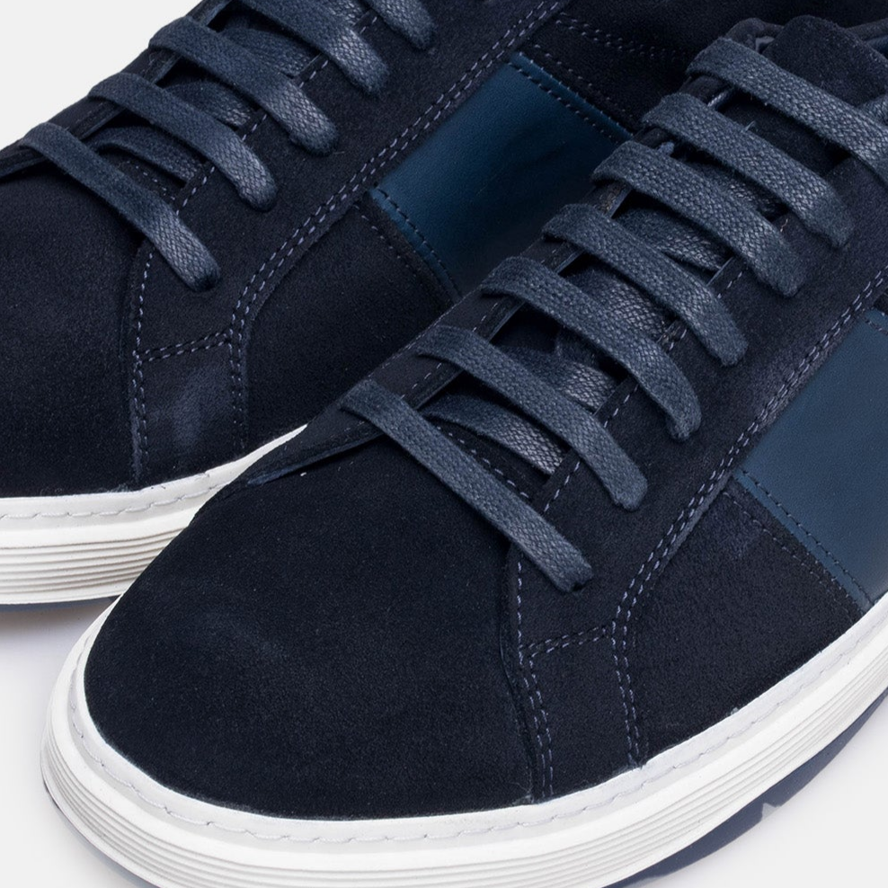 Volzak 7003 basket en daim Bleu
