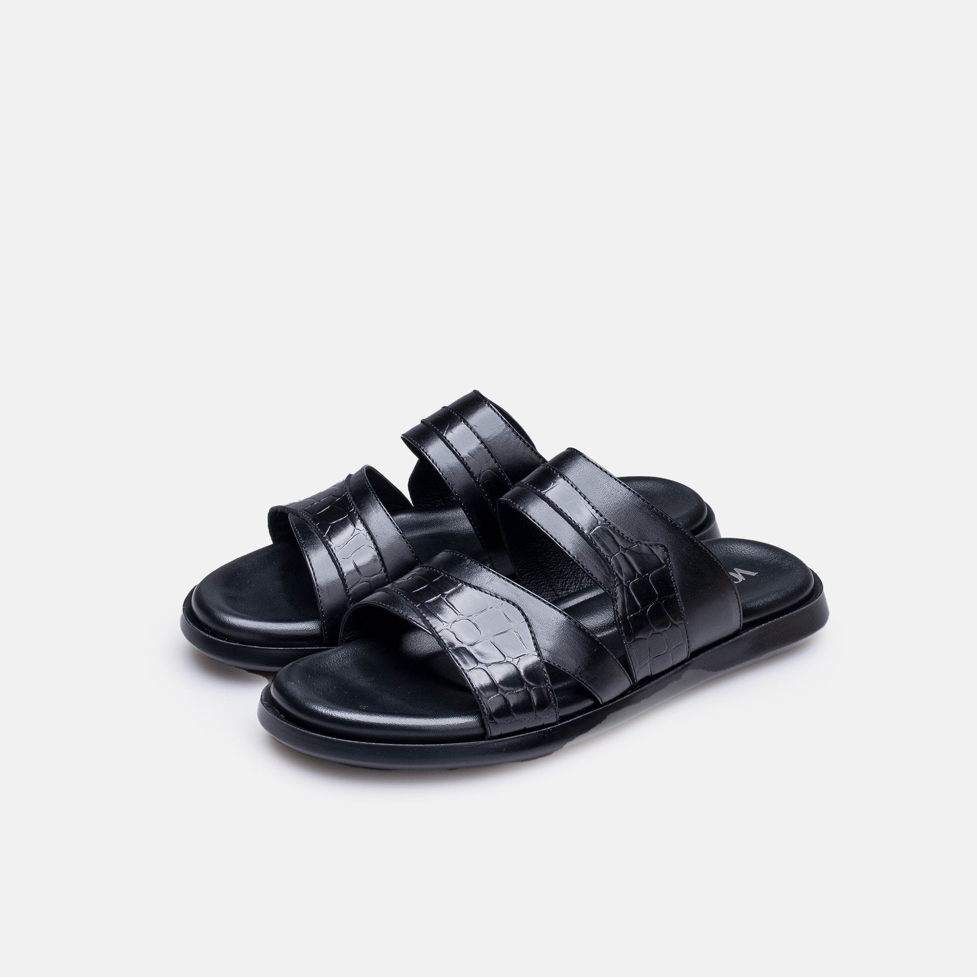 Volzak 5412 Sandale en cuir Noir