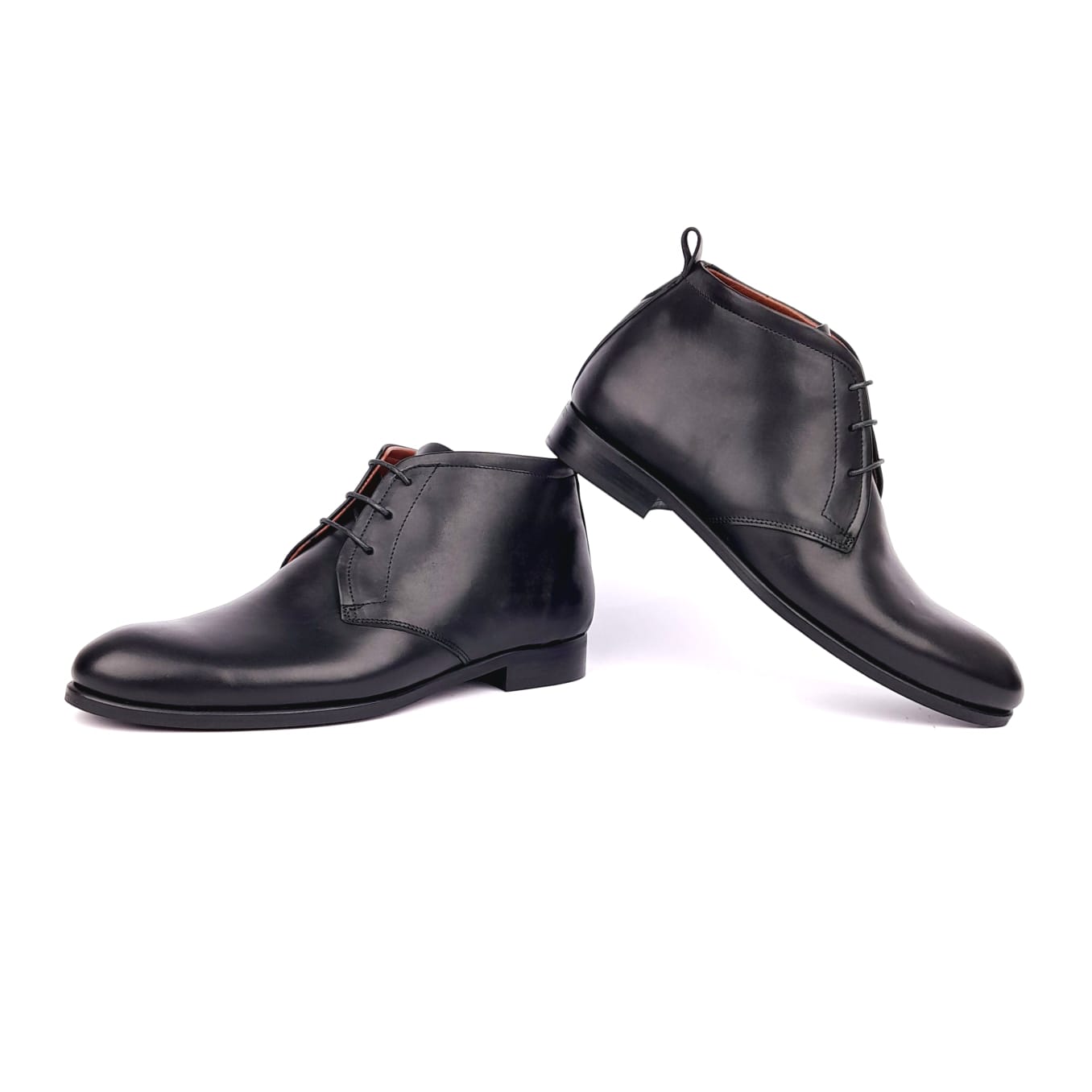 Volzak 5104 Black Leather Ankle Boot